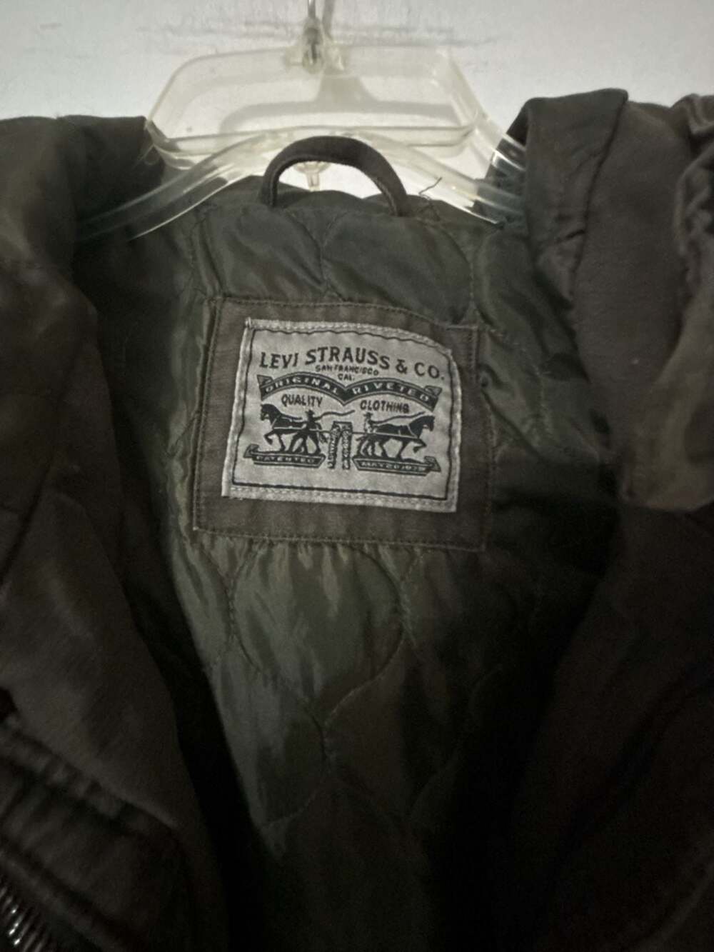 Levi Strauss & Co. Military Utility Jacket Olive Green